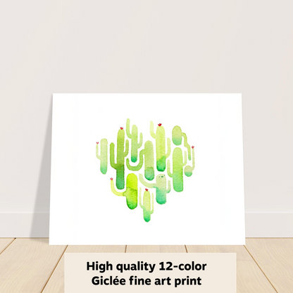 Happy Cactus - Fine Art Print