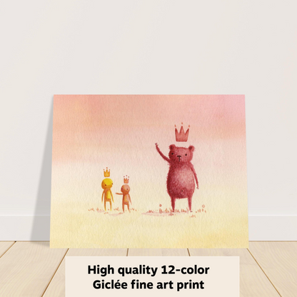 Bear King - Fine Art Print