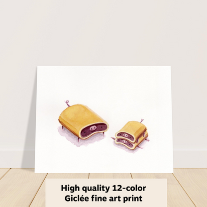 Pig Newtons - Fine Art Print