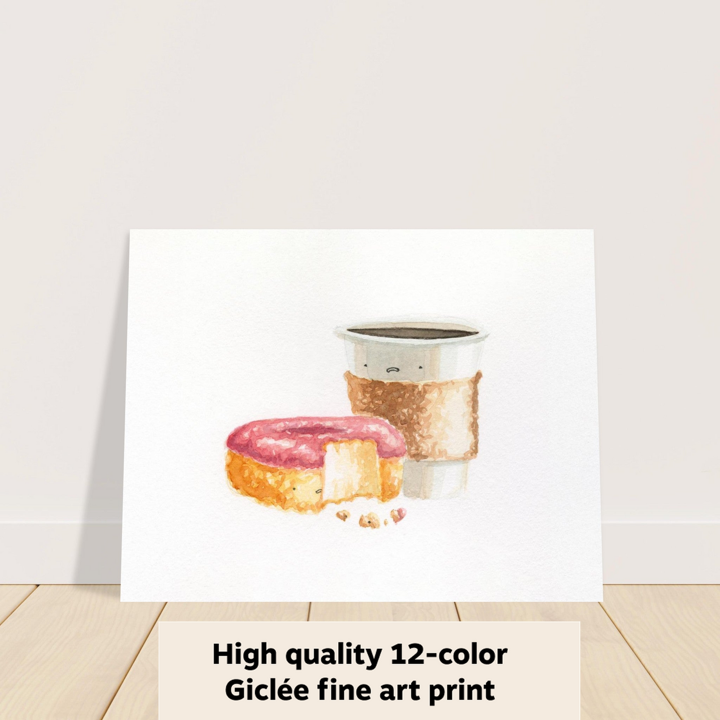 Coffee And Donut - Fine Art Print