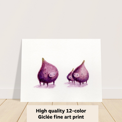 Fig Pigs - Fine Art Print