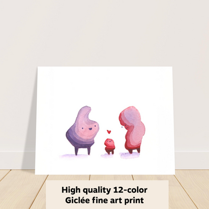 Blobby Love - Fine Art Print