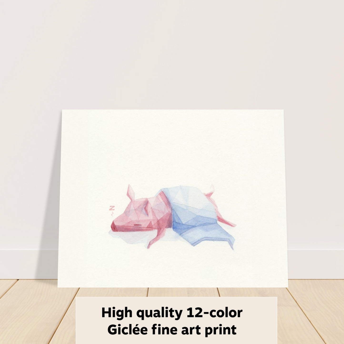 Pig In A Blanket - Fine Art Print