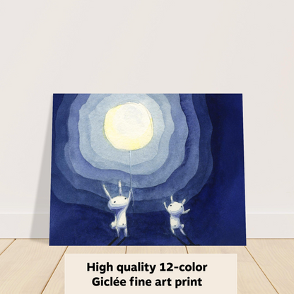Moon Rabbits - Fine Art Print
