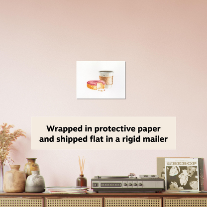 Coffee And Donut - Fine Art Print
